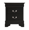 Louis Phillipe - Elegant Nightstand - Black