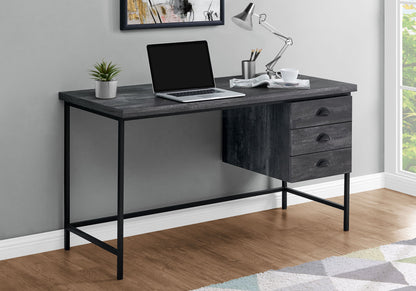 Computer Desk For Home Office, Laptop, Storage Drawers, Contemporary & Modern - Black
