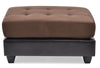 Stylish Contemporary Ottoman - Chocolate