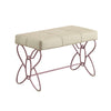 Priya II - Synthetic Leather Purple Bench - Purple / White