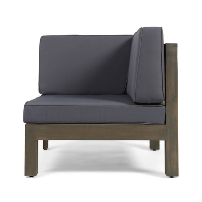 Oana - 2 Piece Loveseat Set With Water Resistant Cushions - Dark Gray
