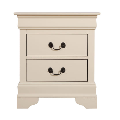 Louis Phillipe - Elegant Traditional Nightstand - Beige