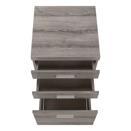 File Cabinet, Rolling Mobile, Storage Drawers, Printer Stand, Office, Contemporary And Modern - Taupe