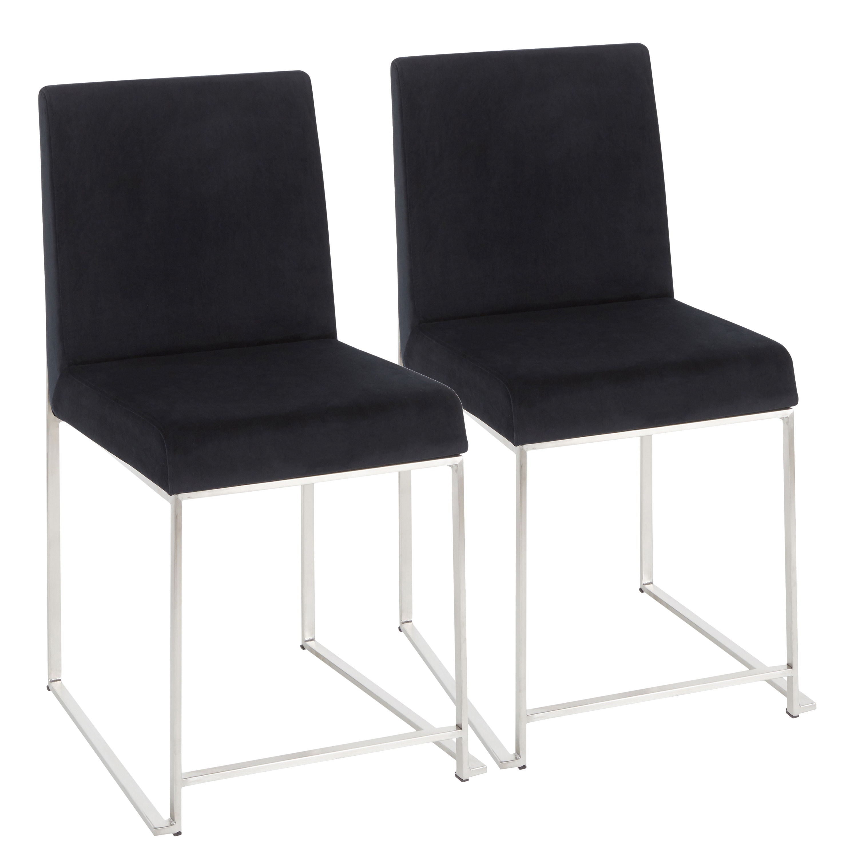 Fuji - High Back Dining Chair (Set of 2) - Black
