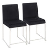 Fuji - High Back Dining Chair (Set of 2) - Black