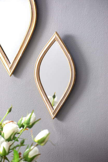 Small Decorative Mirror For Wall Decor - Antique Gold