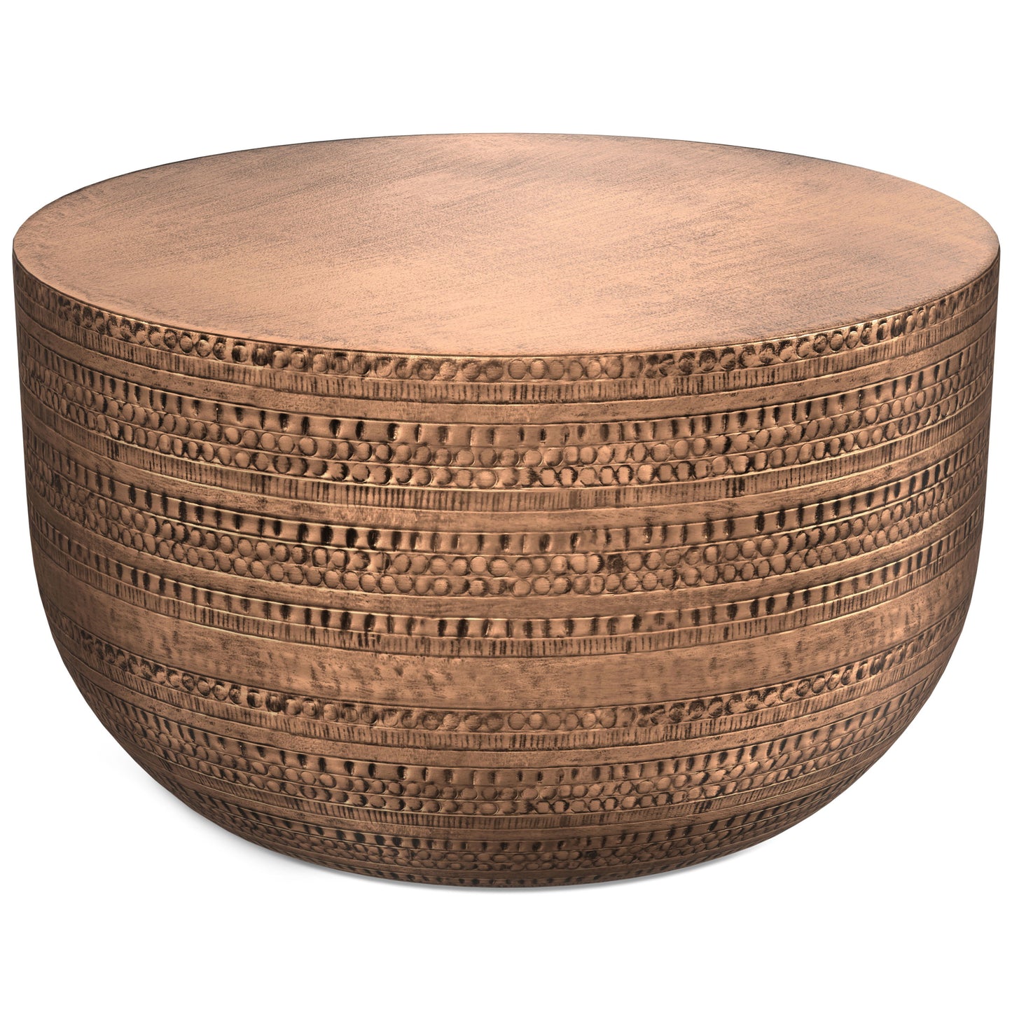 Johnsen - Metal Coffee Table - Antique Copper