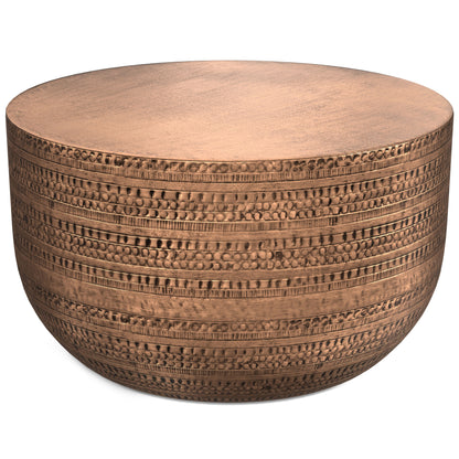 Johnsen - Metal Coffee Table - Antique Copper