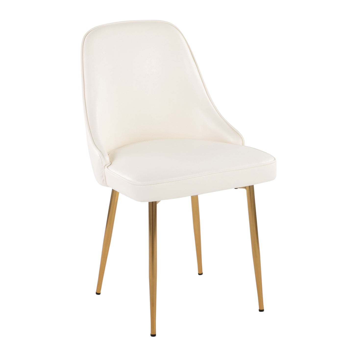 Marcel - Contemporary / Glam Dining Chair (Set of 2) - White