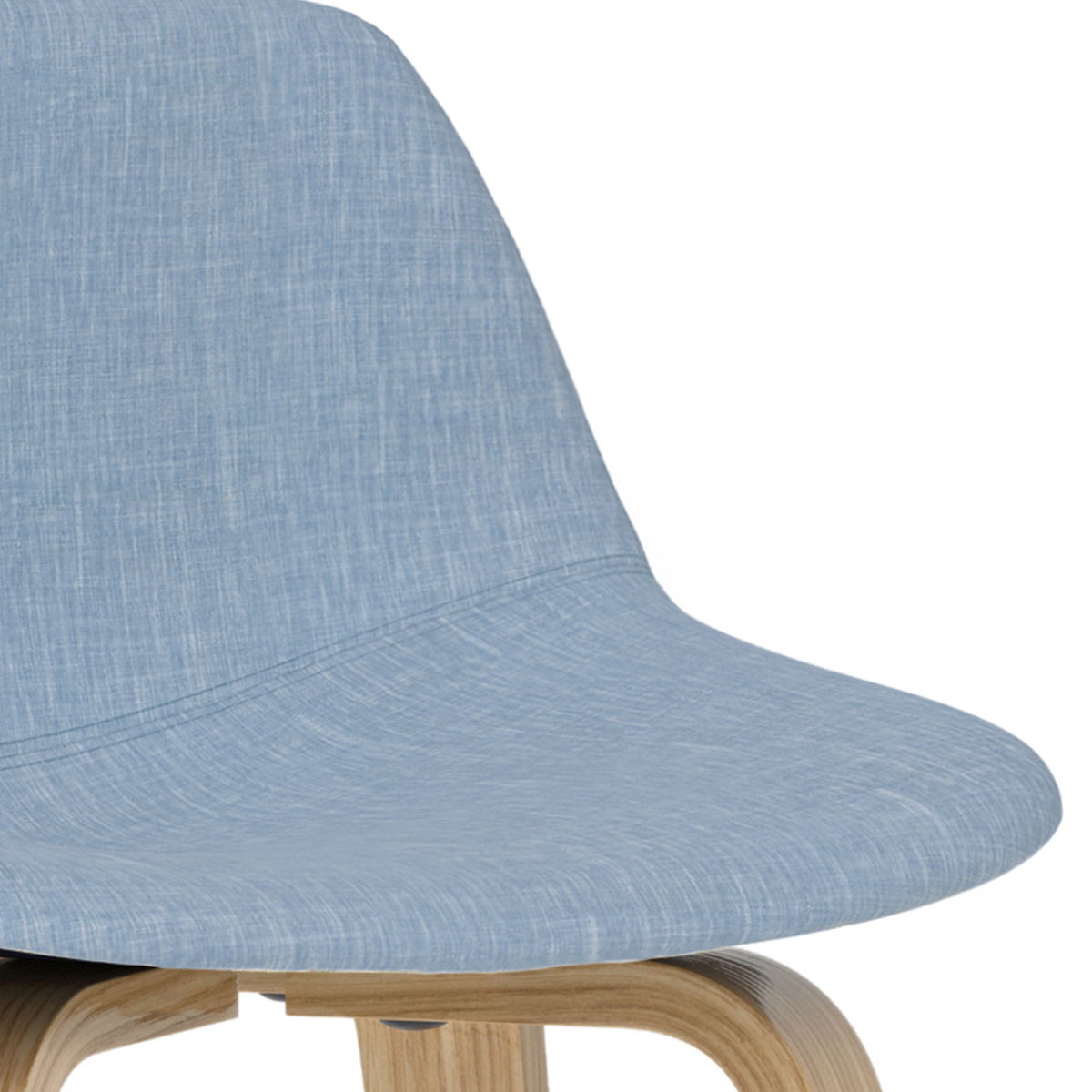 Randolph - Upholstered Bentwood Counter / Bar Height Stool (Set of 2) - Blue