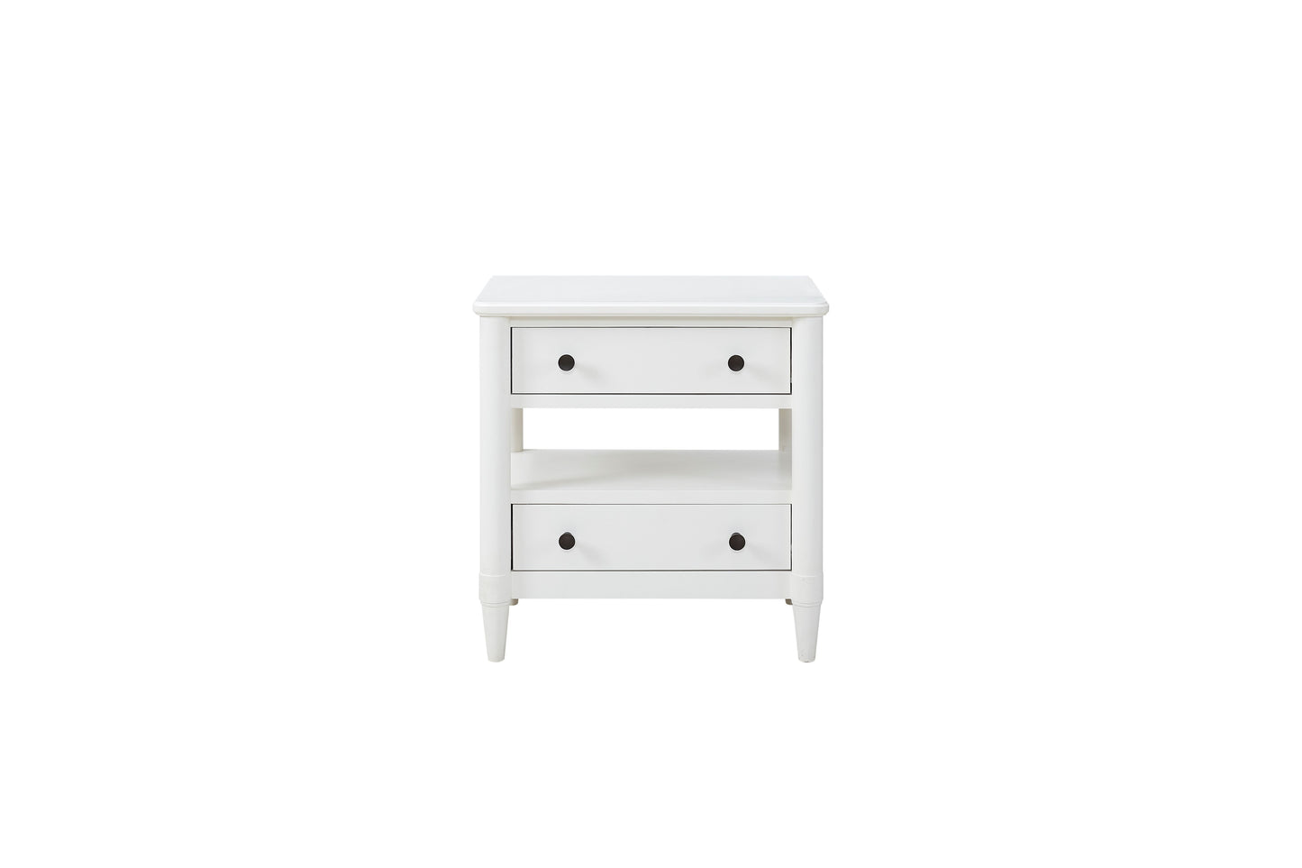 Open Nightstand With 2 Drawers - White