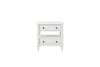 Open Nightstand With 2 Drawers - White