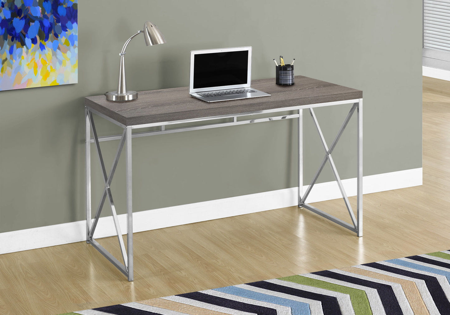 Computer Desk For Home Office, Versatile Design - Taupe