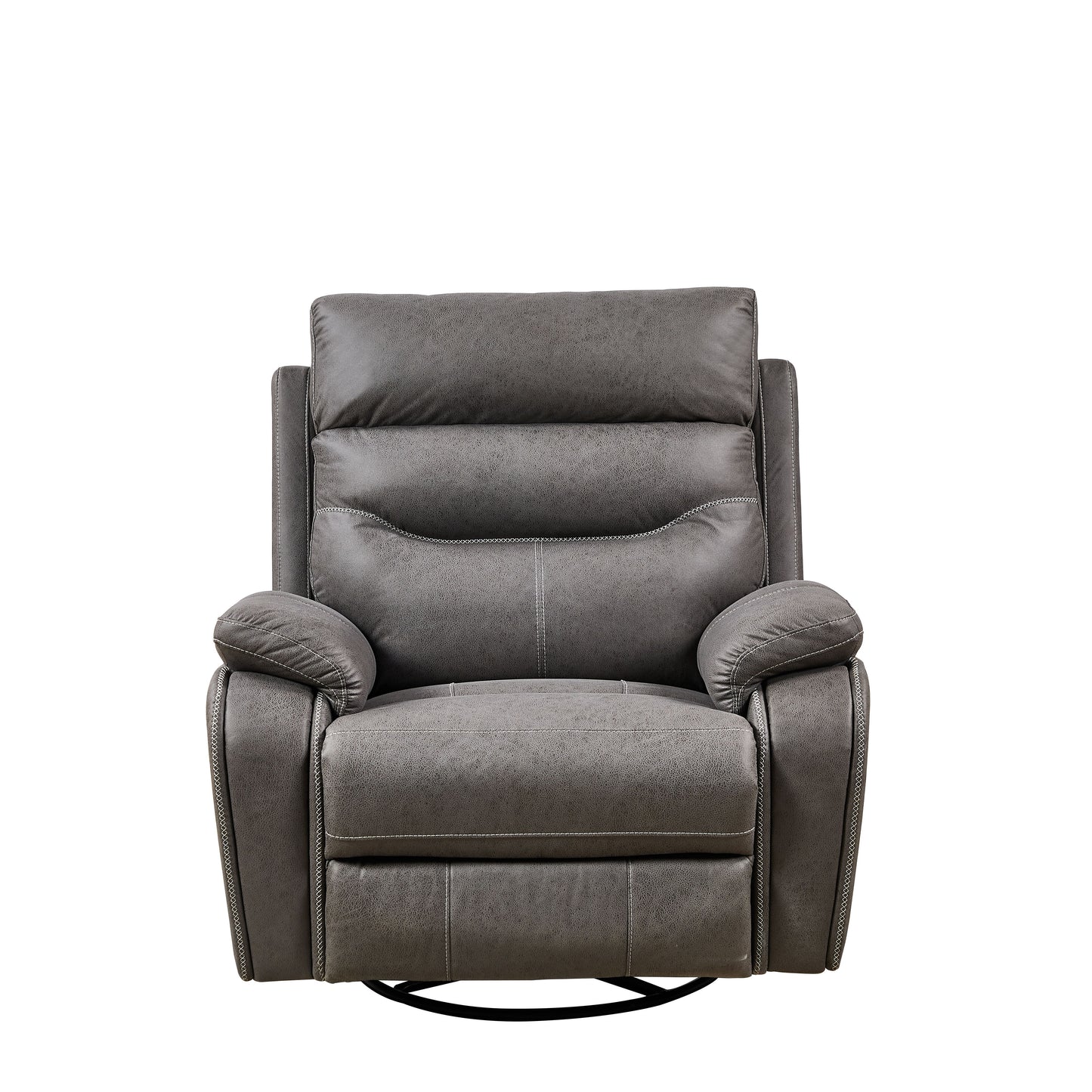 Dual Okin Motor Rocking And 240ÔøΩÔøΩÔøΩÔøΩÔøΩÔøΩÔøΩÔøΩÔøΩÔøΩÔøΩÔøΩÔøΩÔøΩÔøΩ Swivel Single Sofa Seat Recliner Chair Infinite Position, Head Rest With Power Function - Gray