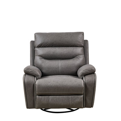 Dual Okin Motor Rocking And 240ÔøΩÔøΩÔøΩÔøΩÔøΩÔøΩÔøΩÔøΩÔøΩÔøΩÔøΩÔøΩÔøΩÔøΩÔøΩ Swivel Single Sofa Seat Recliner Chair Infinite Position, Head Rest With Power Function - Gray