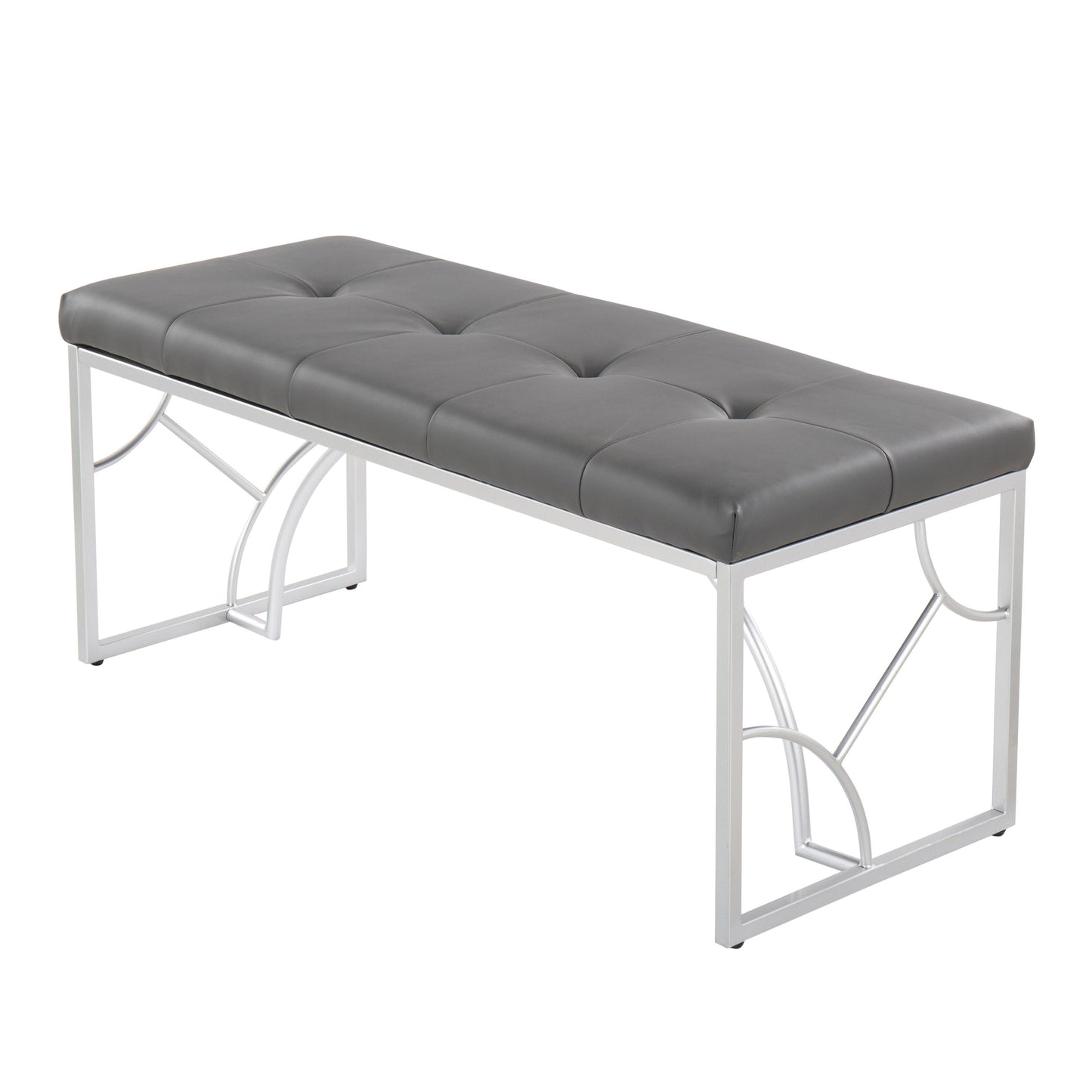 Constellation - Contemporary Bench - Silver / Gray