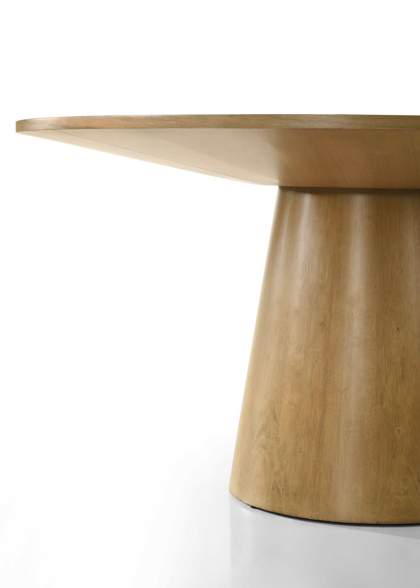 Jasper - 3 Piece Round Dining Table Set With Gray Barrel Chairs (Set of 3) - Driftwood Finish