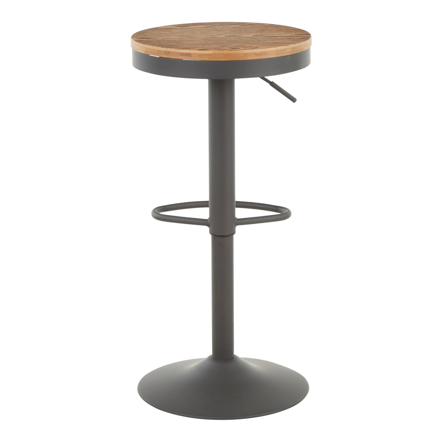 Dakota - Industrial Adjustable Barstool (Set of 2) - Gray