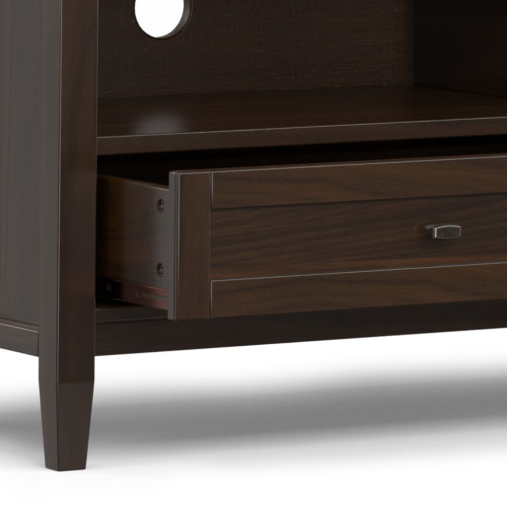 Warm Shaker - Low TV Media Stand - Brown