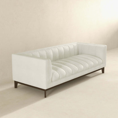 Melissa - Mid-Century Modern Sofa - Brown / White