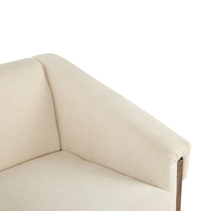 Sierra - Vintage Modern Accent Chair With Deep Cushions And Wide Armrests - Beige