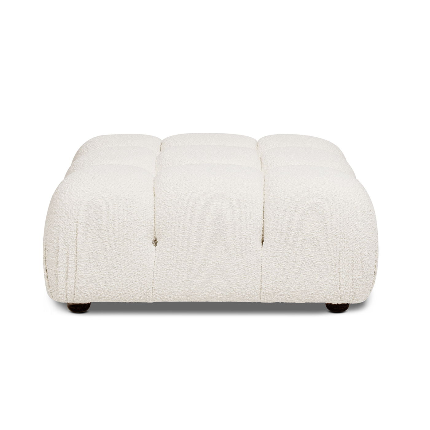 Marcel - Bubble Modular Modern Cocktail Ottoman - Ivory White