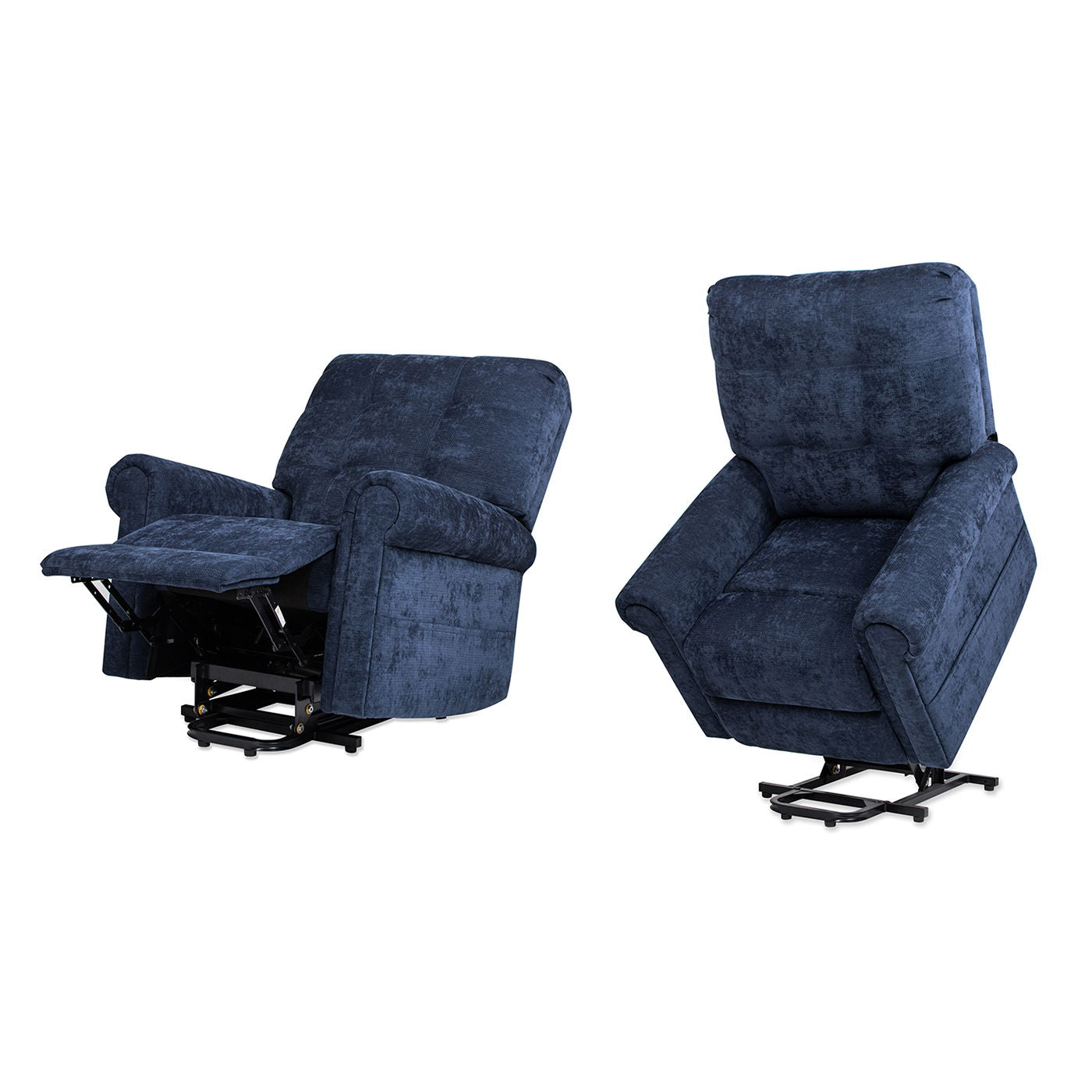 Irwin - Power Lift Recliner Chair - Dusk Navy Blue