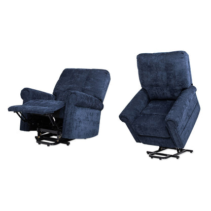 Irwin - Power Lift Recliner Chair - Dusk Navy Blue