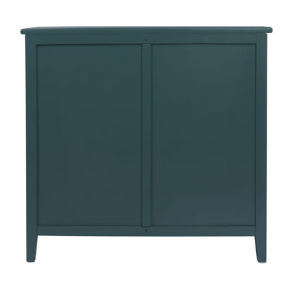 3 Drawer Cabinet - Natural Rattan, Suitable For Bedroom - Green