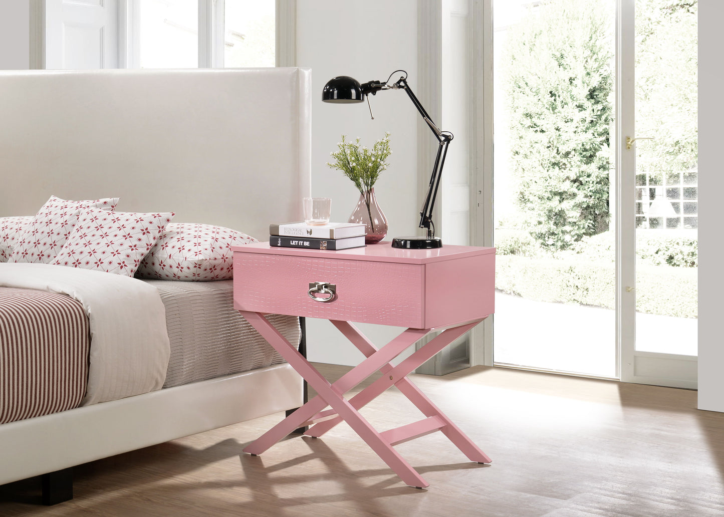 Xavier - Nightstand - Pink