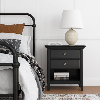 Amherst - Bedside Table - Black