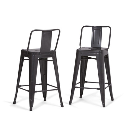 Rayne - Counter Height Stool (Set of 2) - Gray