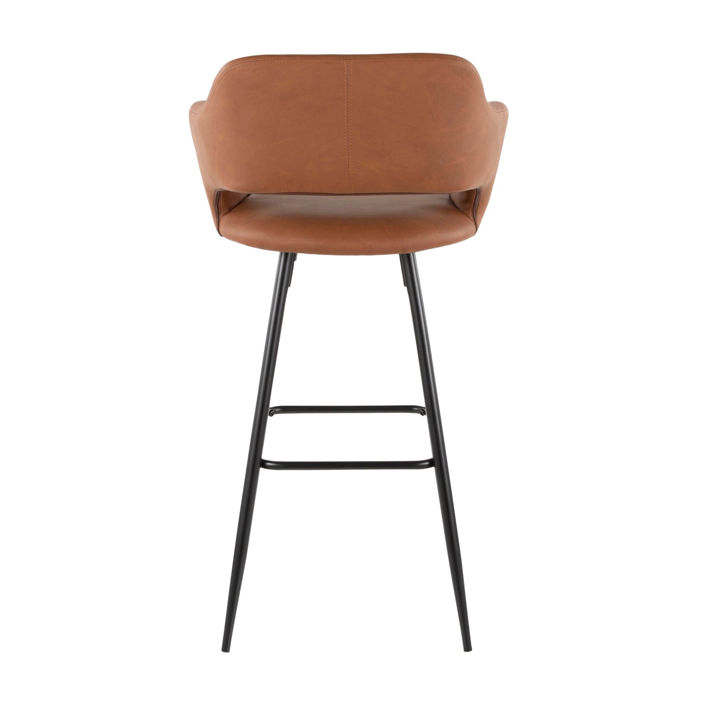 Margarite - Contemporary Barstool (Set of 2) - Black / Brown
