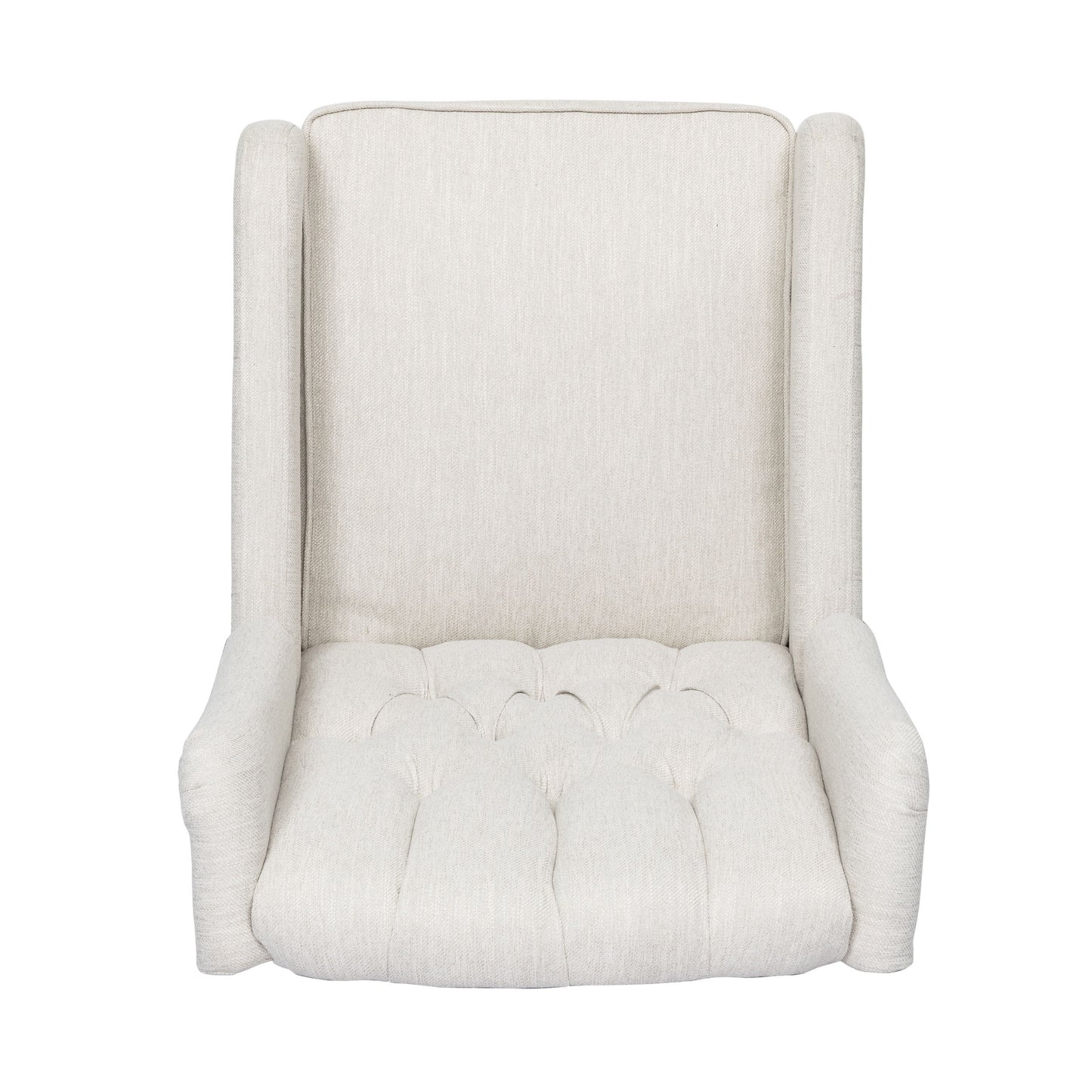 Classic Design, Manual Recliner Chair With 360 Degree Swivel - Beige