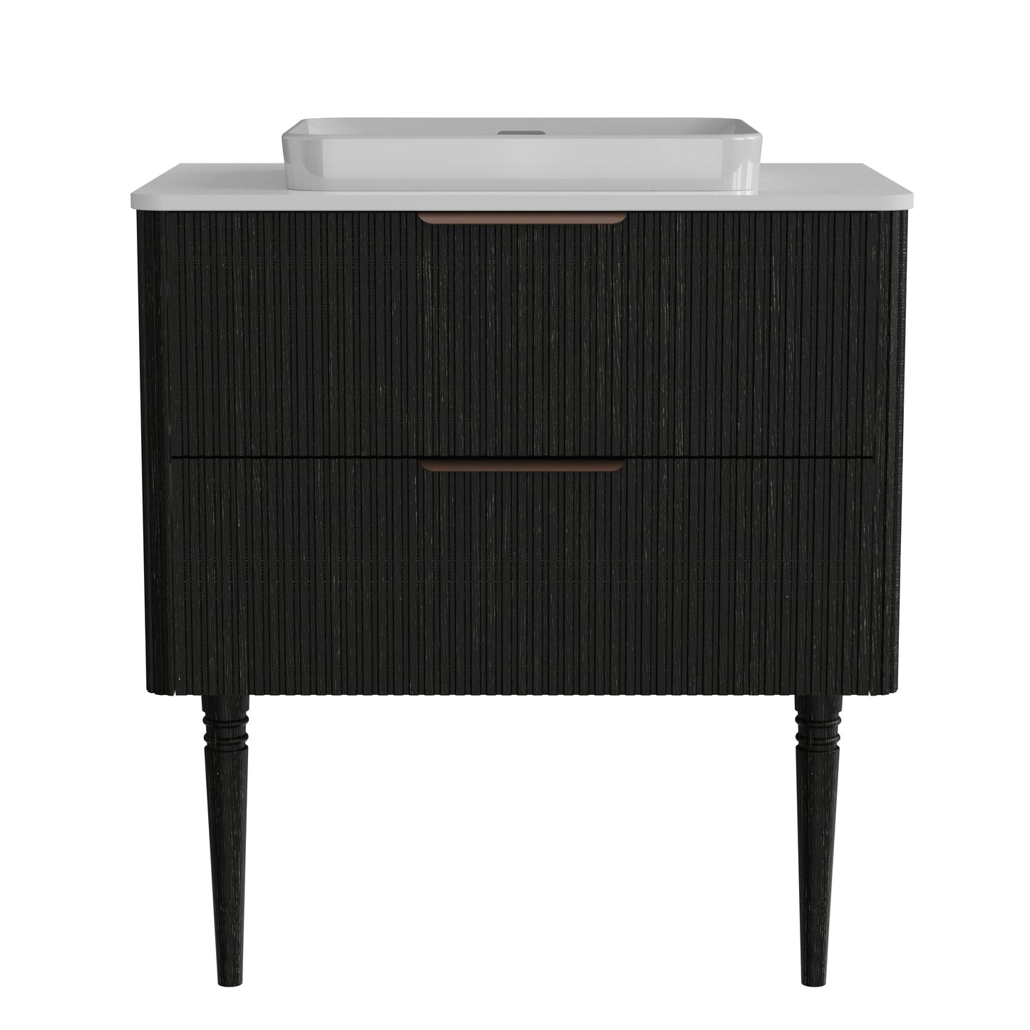 Elena - Modern Bathroom Vanity With Sink Luxury Bathroom Vanity With Ample Storage, 2 Soft Close Drawers, 2 In 1 Floating Or Freestanding Design - Black