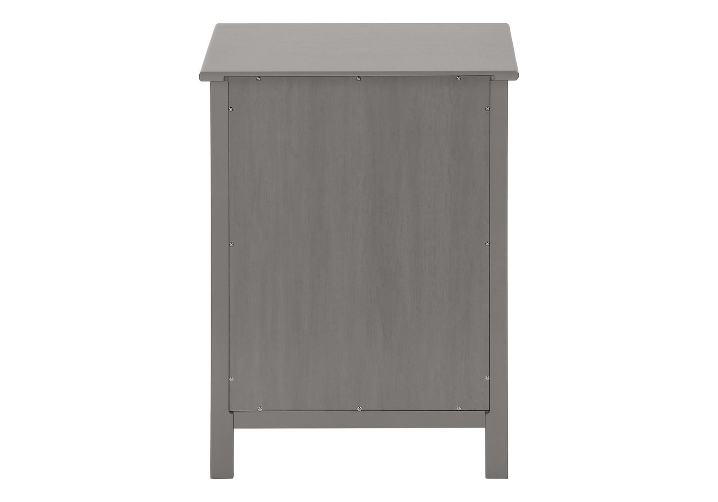 Accent End Table, 2 Tier, Storage Drawer, Transitional - Gray