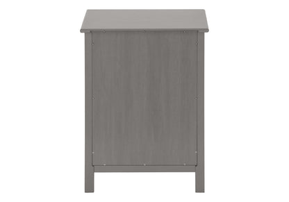 Accent End Table, 2 Tier, Storage Drawer, Transitional - Gray