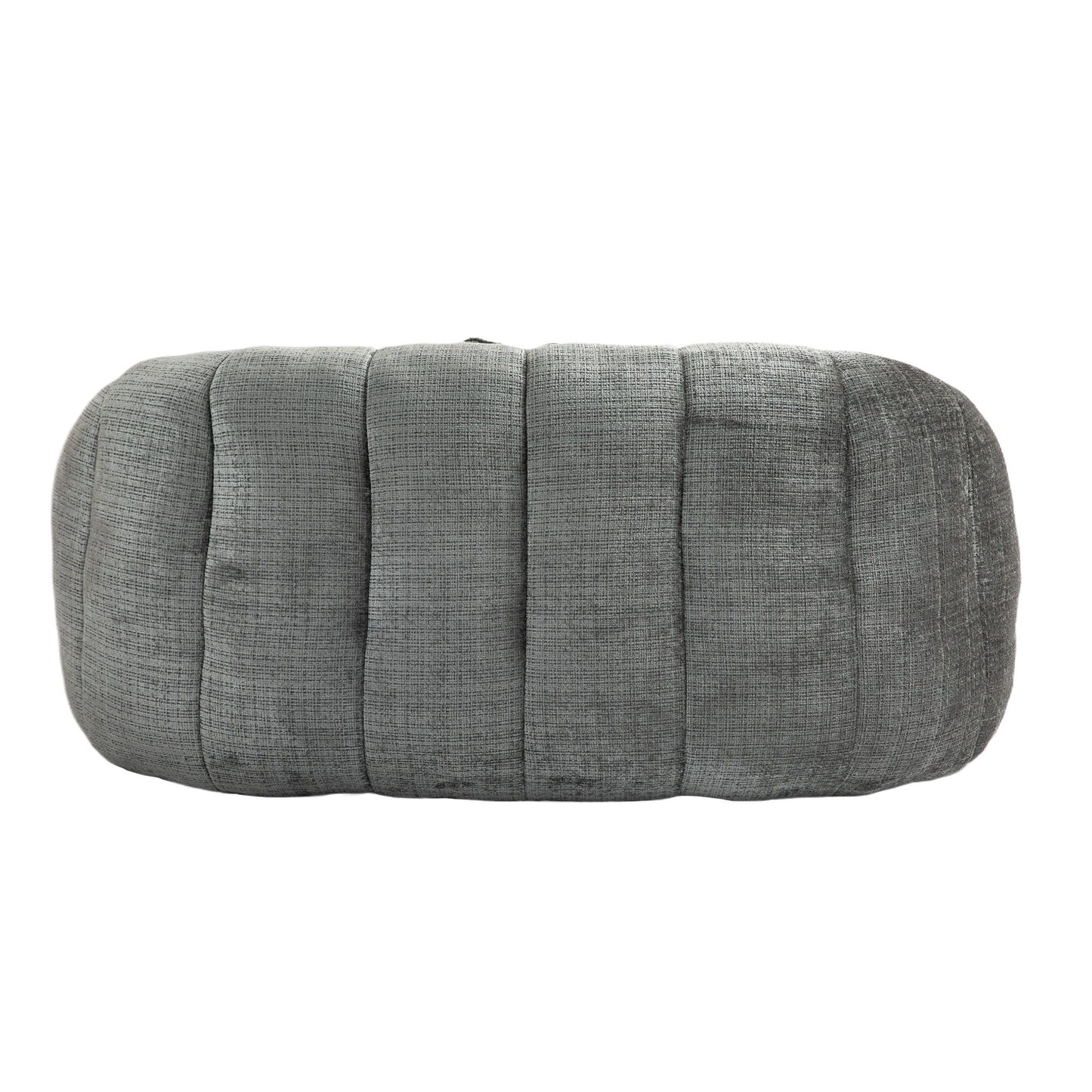 Durable Comfort High Back Bean Bag Sofa Lounger For Adults And Kids - Gray