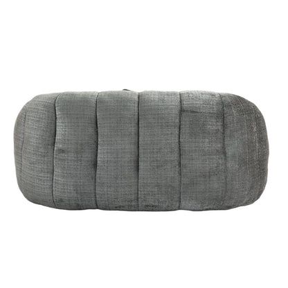 Durable Comfort High Back Bean Bag Sofa Lounger For Adults And Kids - Gray
