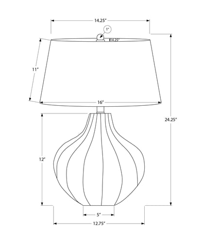 Lighting, Table Lamp, Ceramic, Transitional - Blue