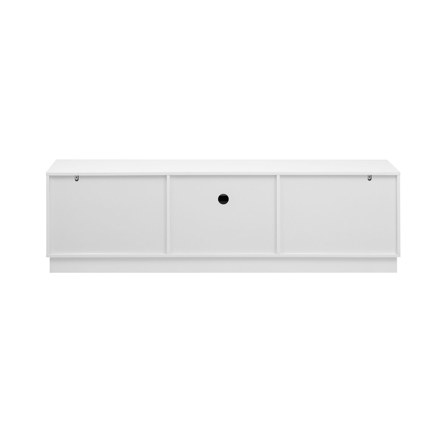 Modern Minimalist TV Stand For TVs Up To 75", Entertainment Center Media Console Cabinet With Adjustable Shelves For Living Room - White