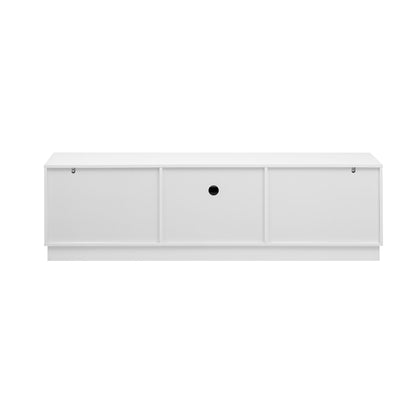 Modern Minimalist TV Stand For TVs Up To 75", Entertainment Center Media Console Cabinet With Adjustable Shelves For Living Room - White