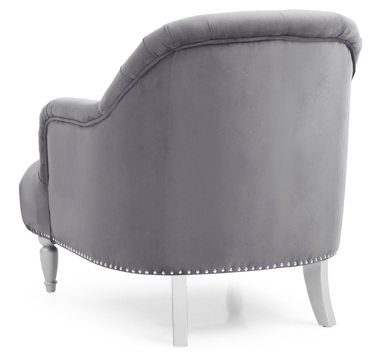 Elegant Traditional Armchair - Gray