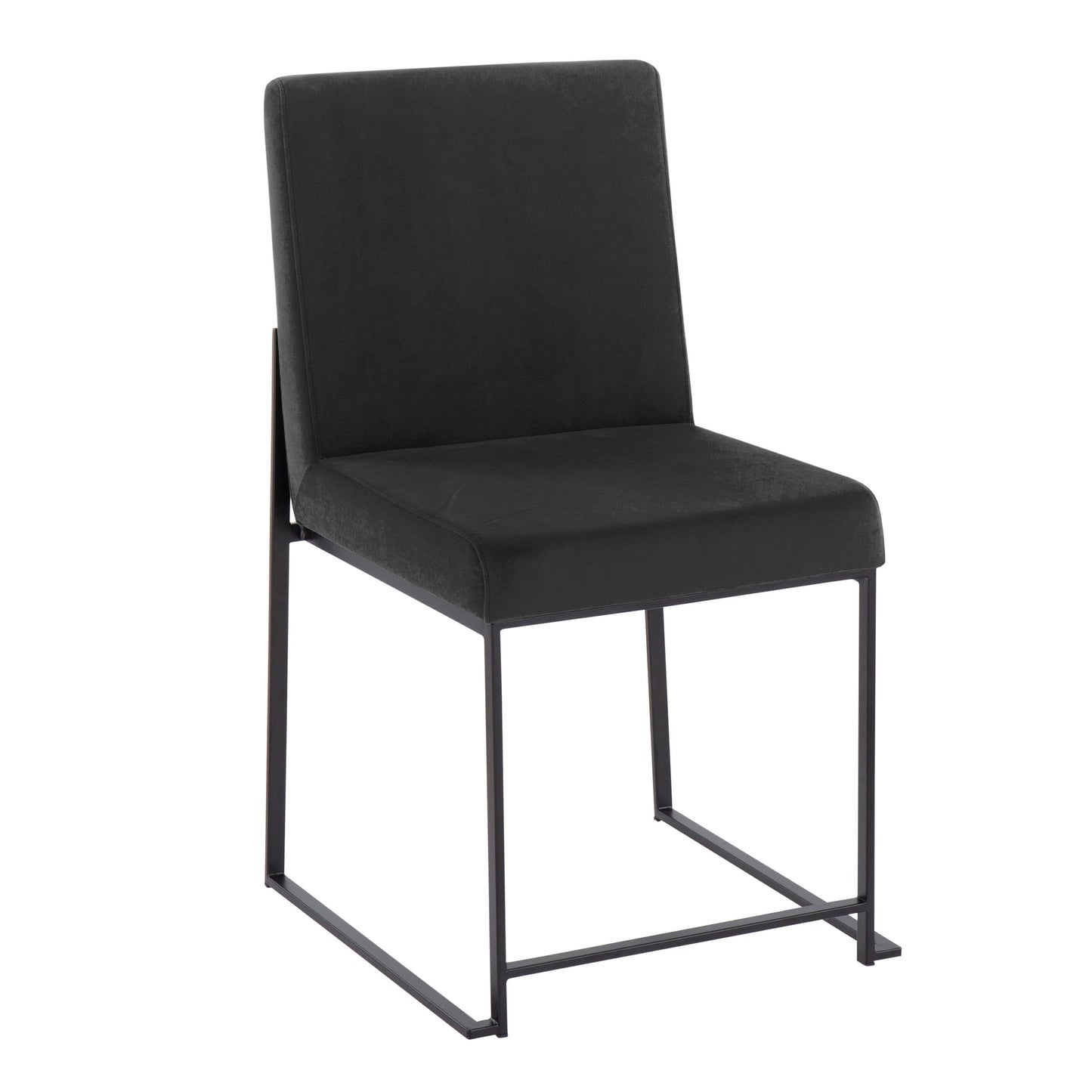 Fuji - Contemporary High Back Dining Chair (Set of 2) - Black
