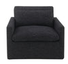 Naveen - Swivel Chair With 1 Toss Pillow - Dark Gray