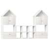 Versatile Children's Bookshelf With House-Shaped Design Multifunctional Storage - White