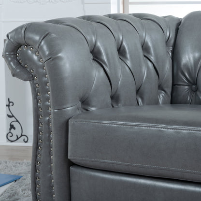1 Seater Sofa For Living Room - Gray