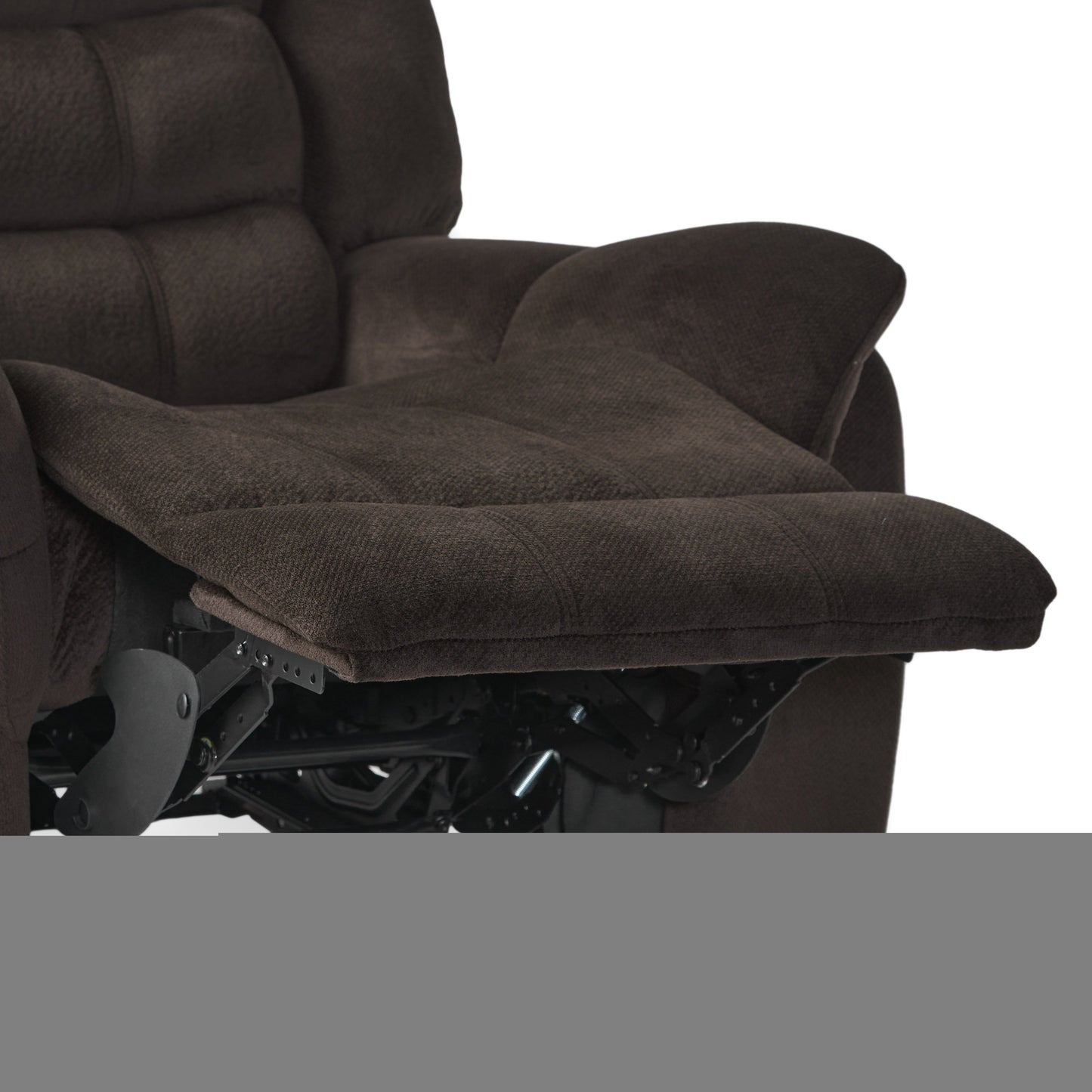 Classic Design, Plush, Glider Recliner - Brown