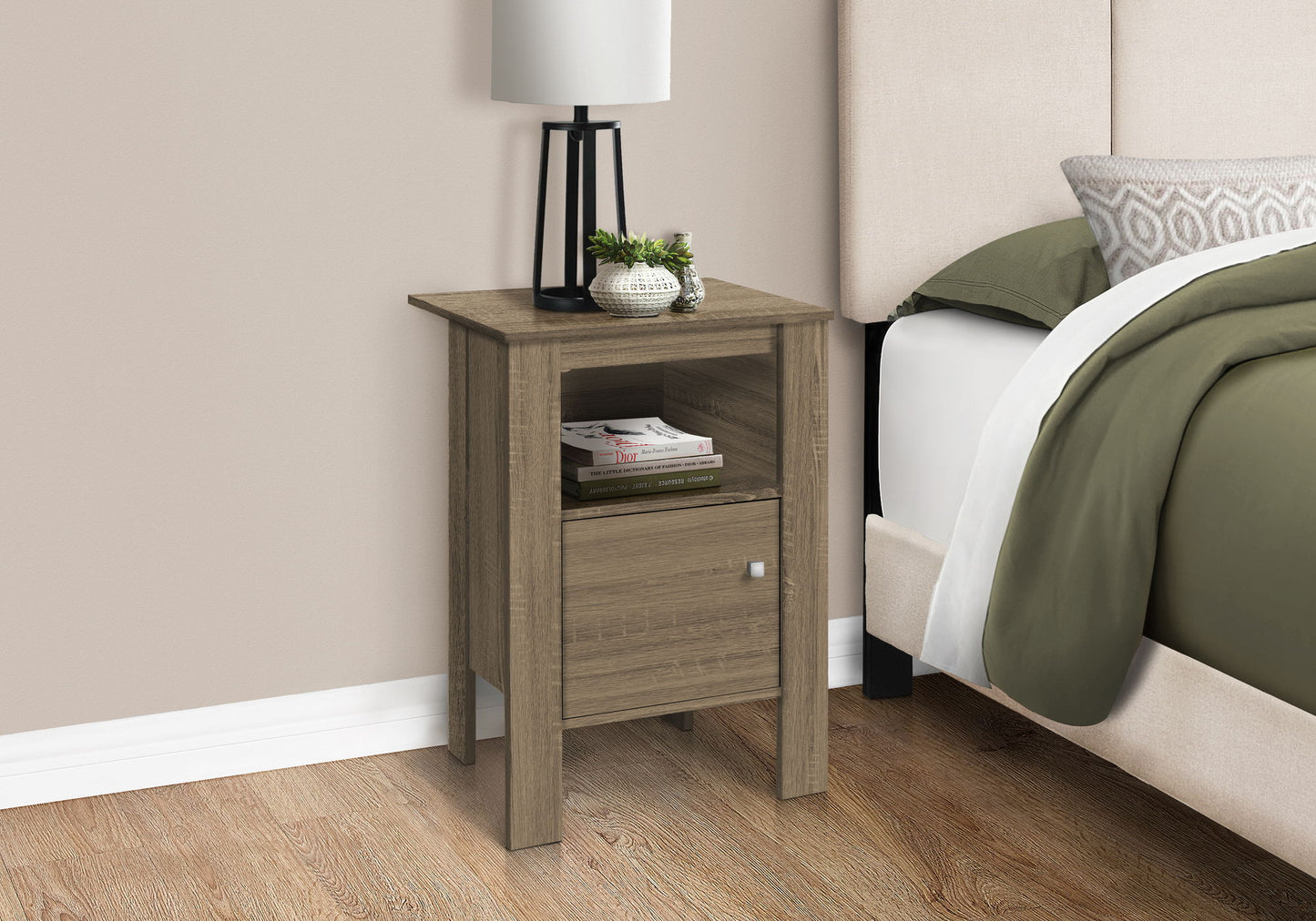 Accent Nightstands, Storage, Transitional - Taupe