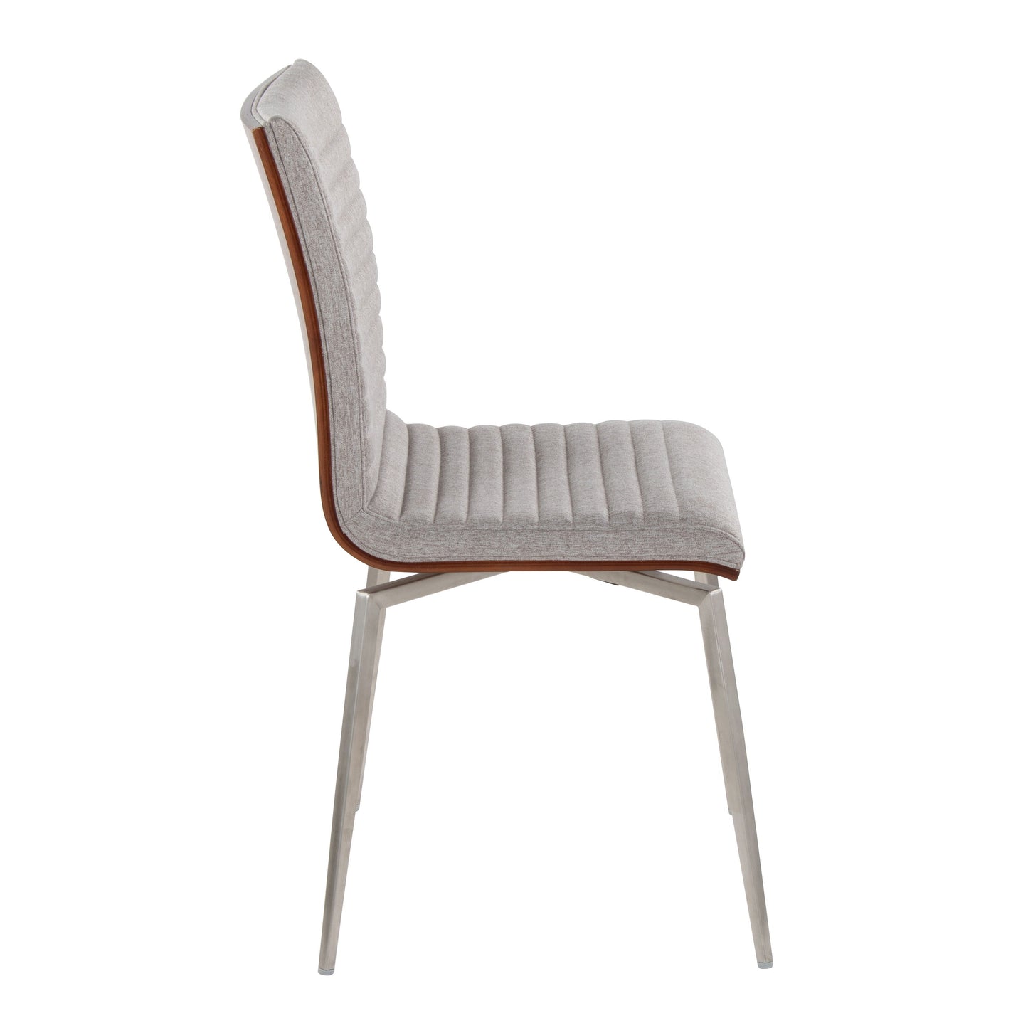 Mason - Contemporary Dining / Chair With Swivel (Set of 2) - Walnut / Gray